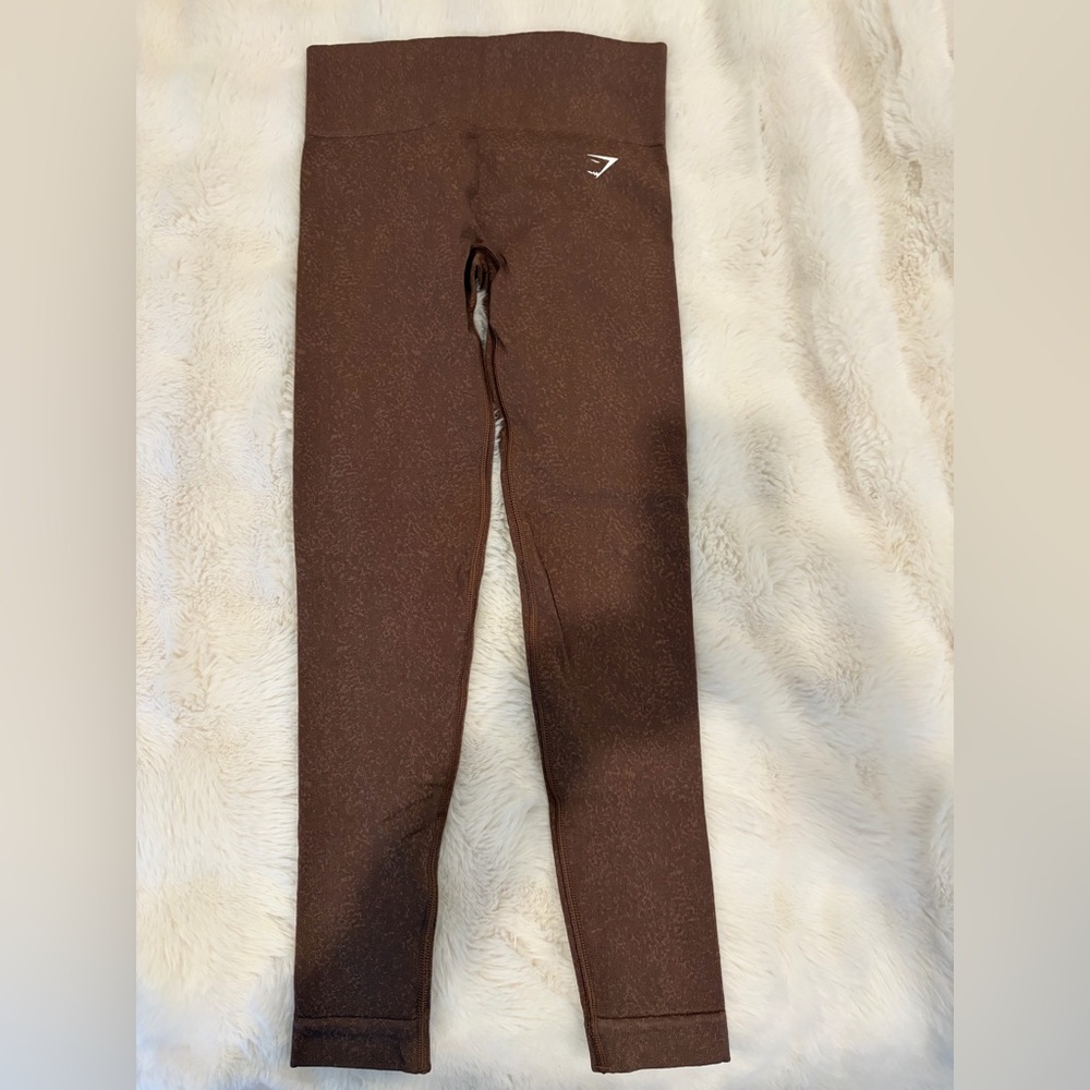 Gymshark Adapt Fleck Seamless Leggings - Soft Brown/Chestnut Pink